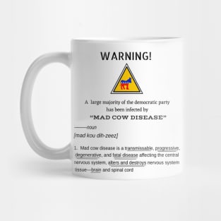 Warning! Mad cow disease Mug